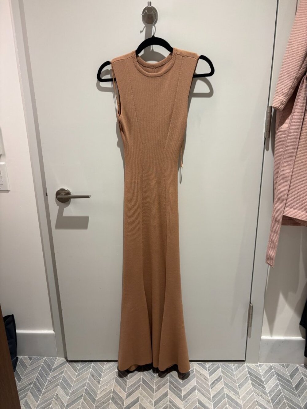 Like New - Express Reversible Twist Camel Dress